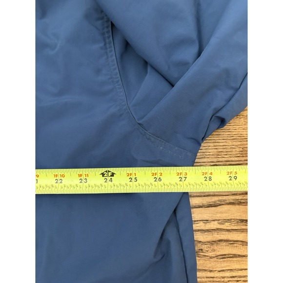 Vintage 90s LL Bean Men's 2XL Blue Three-Season Fleece Lined Nylon Bomber Jacket - Picture 3 of 6